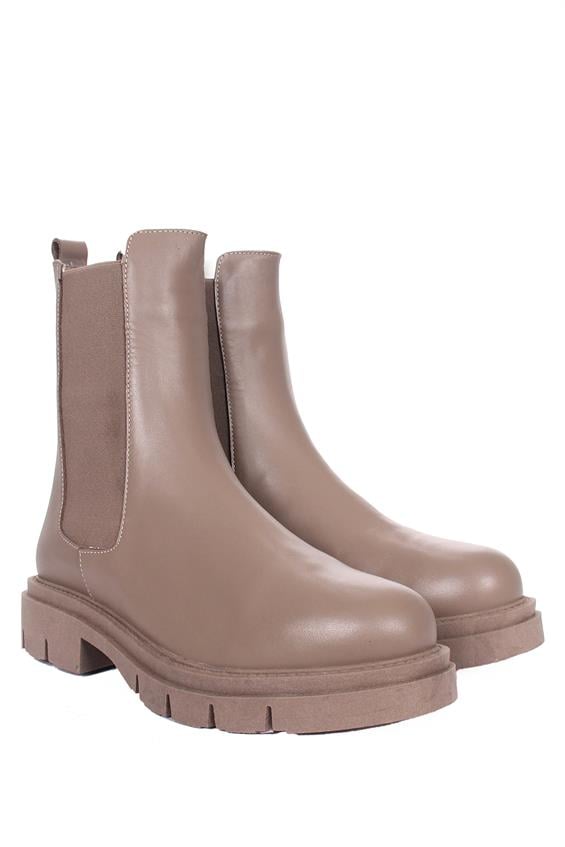 Kadın Chelsea Günlük Bot - Vizon Deri