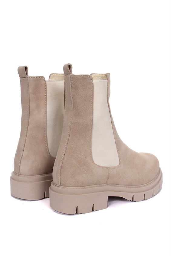 Kadın Chelsea Günlük Bot - Bej Süet