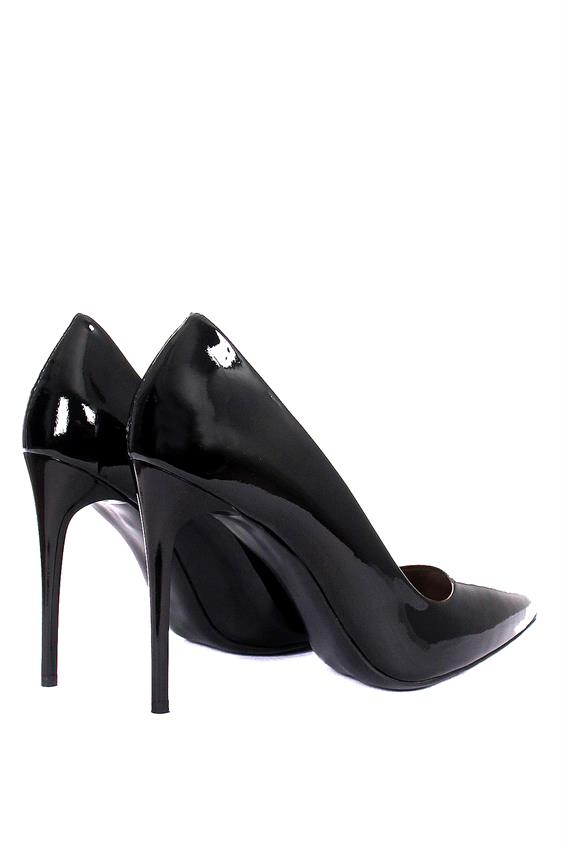 Kadın Yüksek Topuklu Ayakkabı - Siyah Rugan