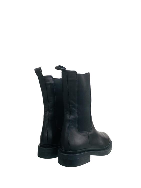 Kadın Chelsea Günlük Bot - Siyah Deri Kürk