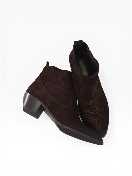 Kadın Günlük Bot - Kahve Süet