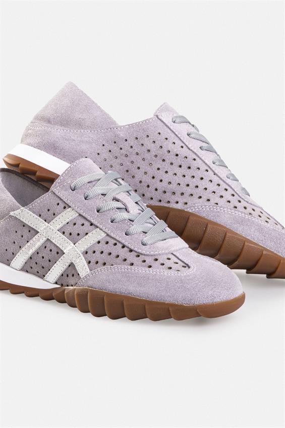 Kadın Günlük Spor Ayakkabı - Gri Süet