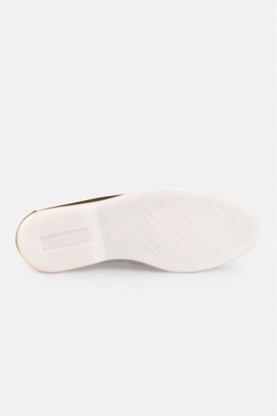 Kadın Loafer Babet Ayakkabı - Haki Süet