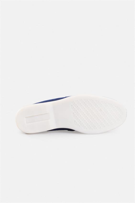 Kadın Loafer Babet Ayakkabı - Lacivert Süet