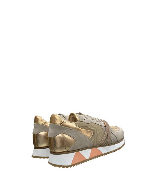 Kadın Spor Ayakkabı-Bej Süet
