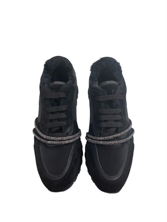 Kadın Spor Ayakkabı-Siyah Süet