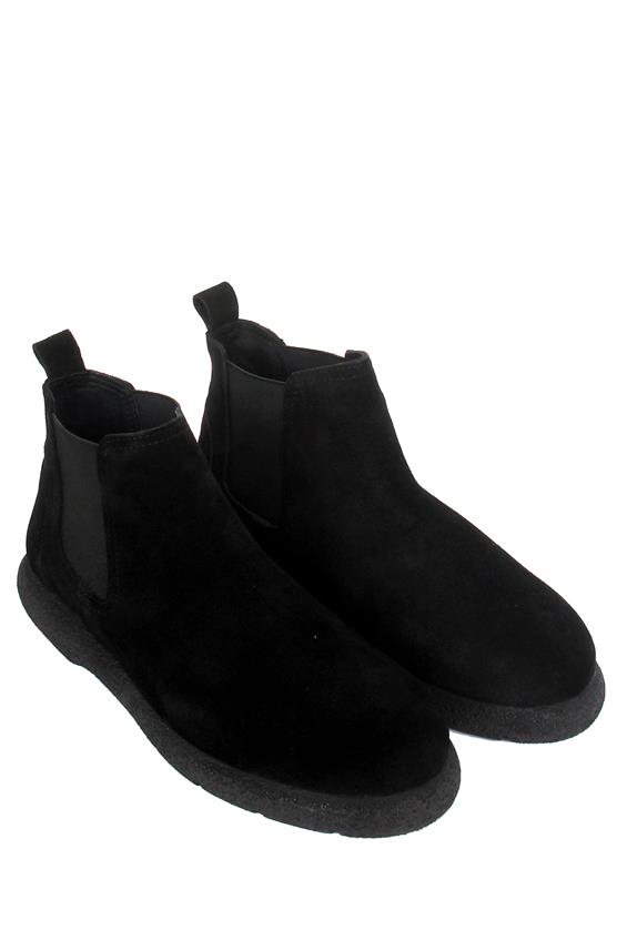 Kadın Günlük Bot - Siyah Süet