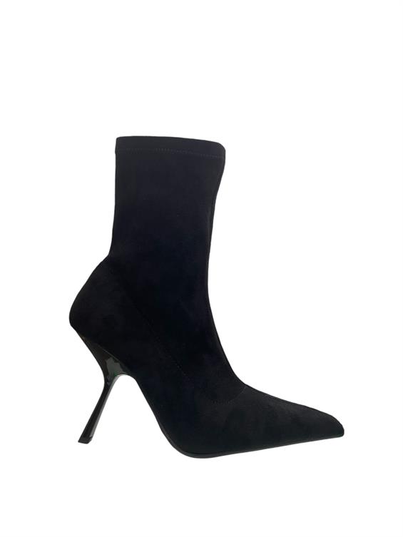 Kadın Topuklu Bot - Siyah Süet