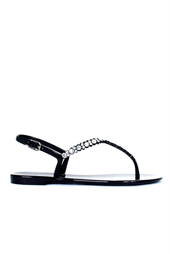 Kadın Parmak Arası Terlik - Siyah 