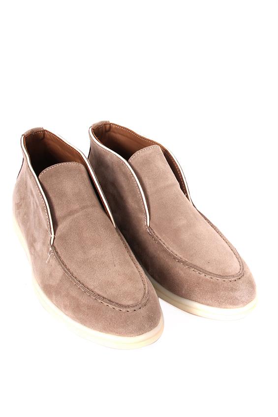 Kadın Günlük Bot - Bej Süet