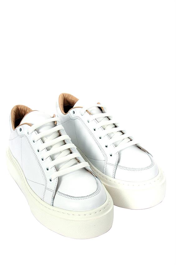 Kadın Sneakers Ayakkabı - Beyaz Deri