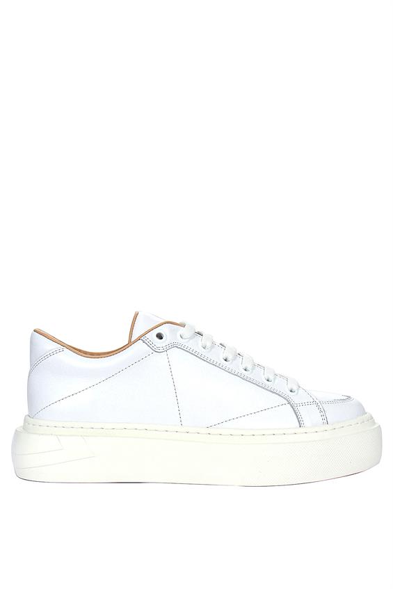Kadın Sneakers Ayakkabı - Beyaz Deri