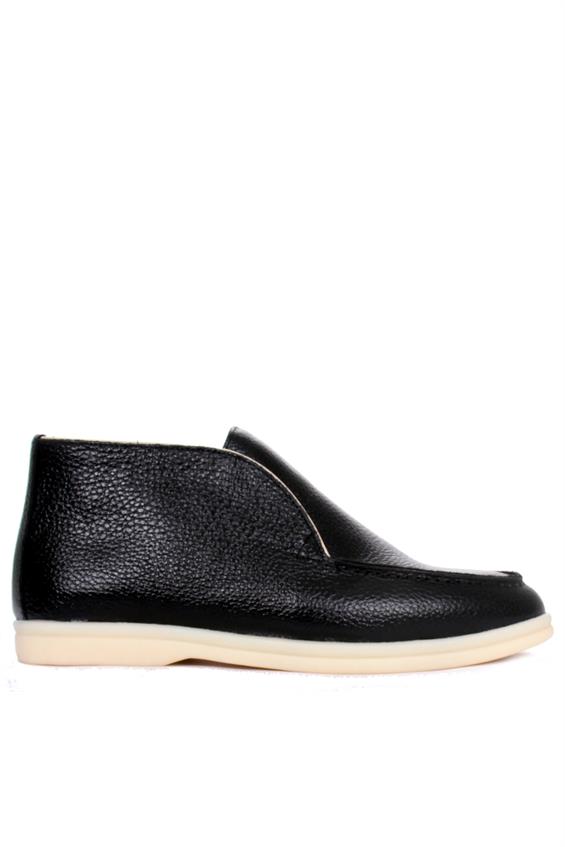 Kadın Günlük Bot - Siyah Floter