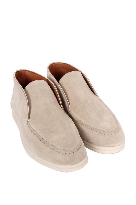 Kadın Günlük Bot - Bej Süet 