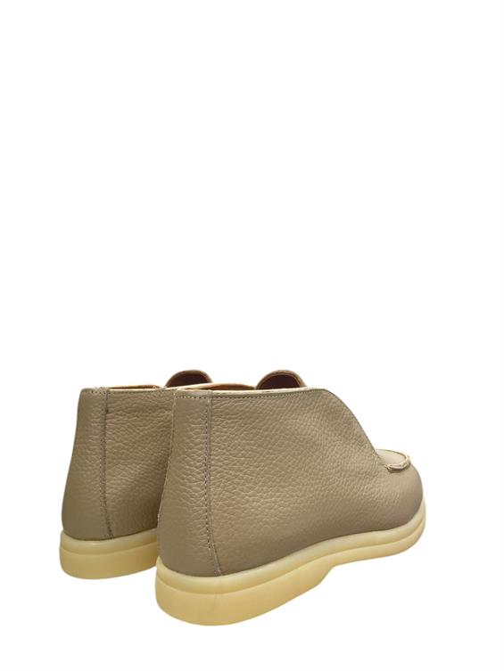 Kadın Günlük Bot - Bej Floter Deri