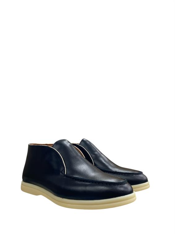 Kadın Günlük Bot - Siyah Deri