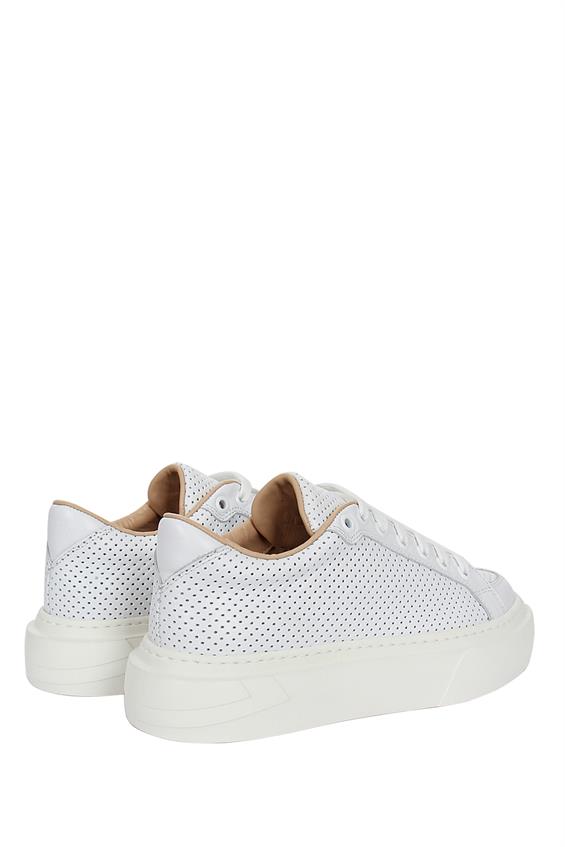 Kadın Sneakers Ayakkabı-Beyaz Deri