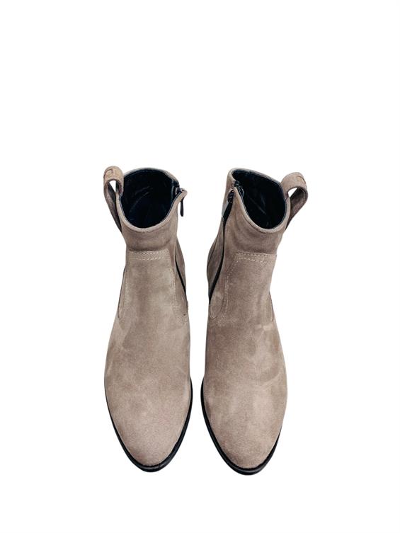 Kadın Western Kovboy Bot - Vizon Süet