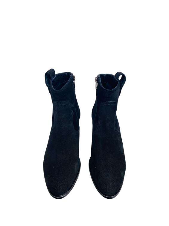 Kadın Western Kovboy Bot - Siyah Süet