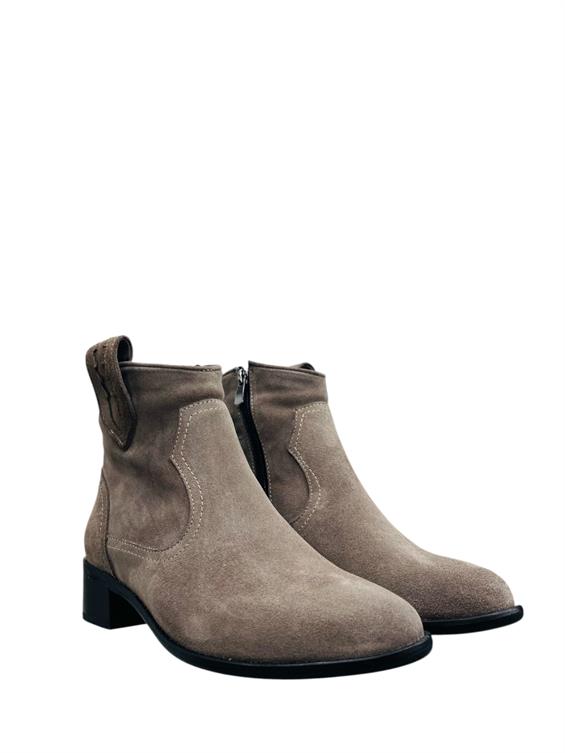 Kadın Western Kovboy Bot - Vizon Süet