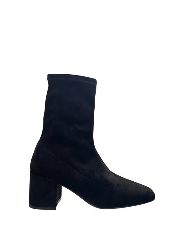 Kadın Topuklu Bot - Siyah Süet