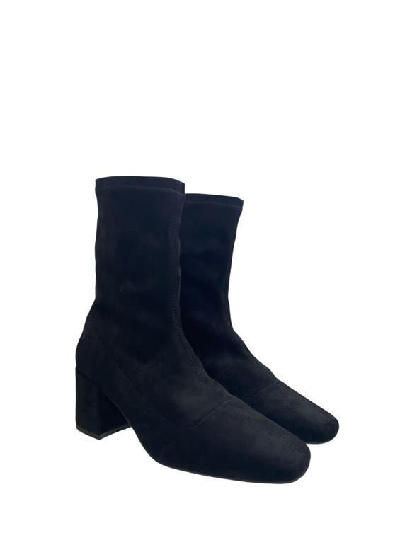 Kadın Topuklu Bot - Siyah Süet