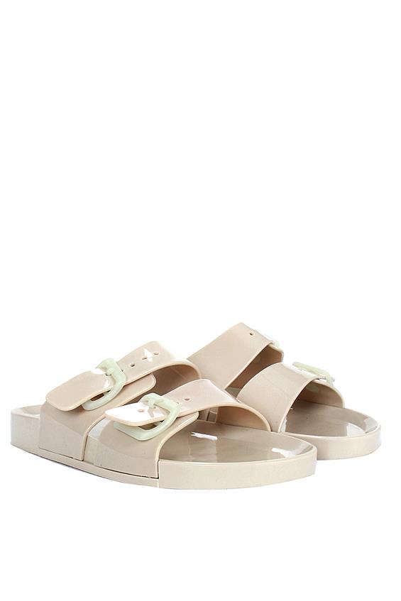 Kadın Günlük Düz Terlik-Bej