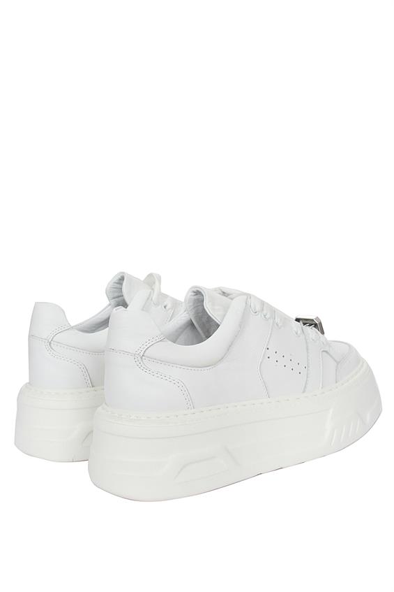 Kadın Sneakers Ayakkabı - Beyaz Deri