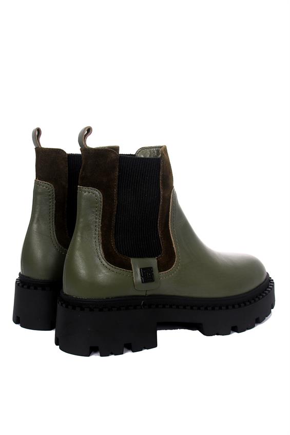 Kadın Chelsea Günlük Bot - Haki Deri S.Ast.