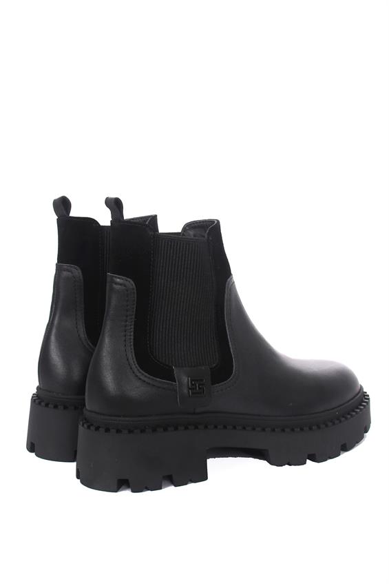 Kadın Chelsea Günlük Bot - Siyah Deri S.Ast.