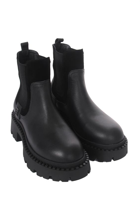 Kadın Chelsea Günlük Bot - Siyah Deri S.Ast.