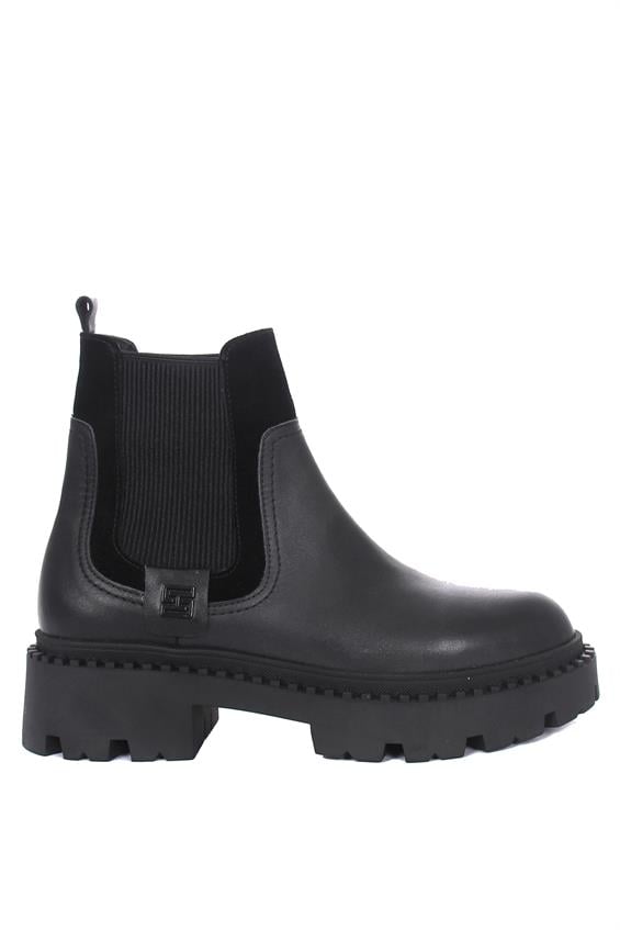 Kadın Chelsea Günlük Bot - Siyah Deri S.Ast.