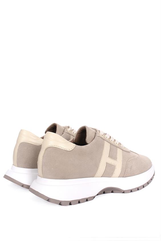 Kadın Spor Ayakkabı - Bej Süet