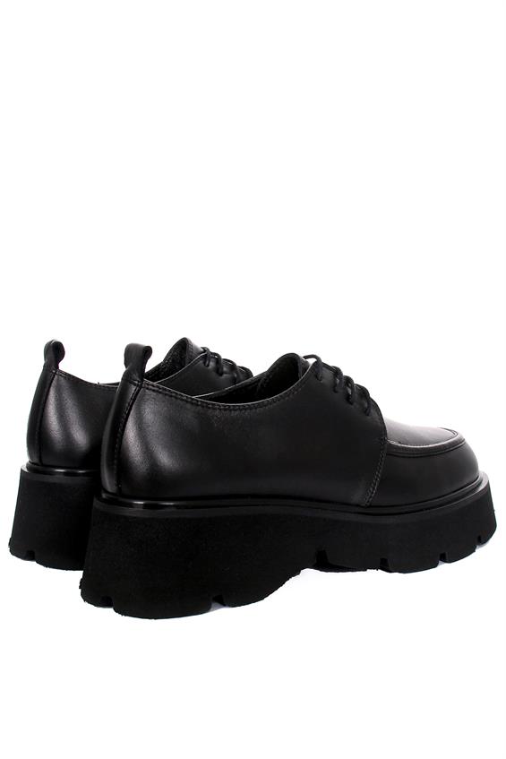 Kadın Babet Ayakkabı Oxford - Siyah Deri