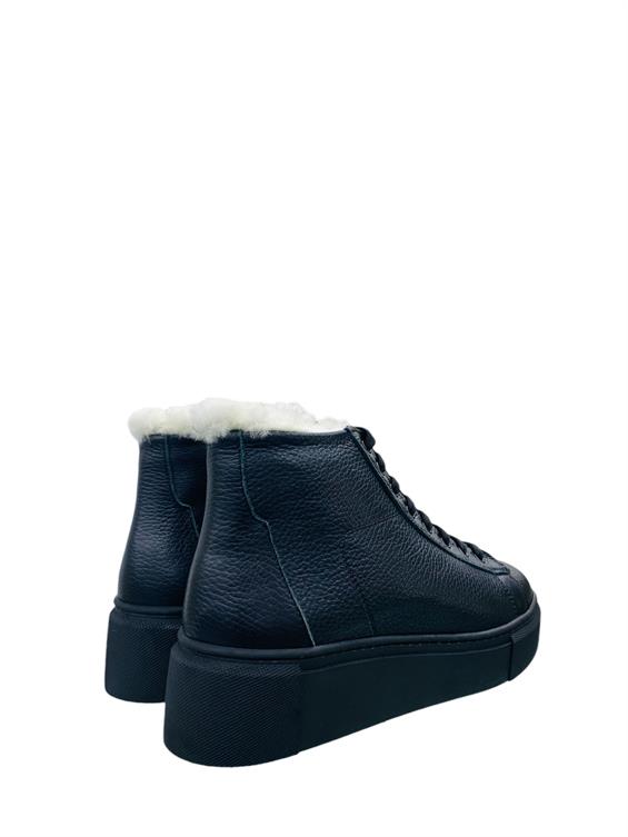 Kadın Sneakers Günlük Bot - Siyah Floter Kürk