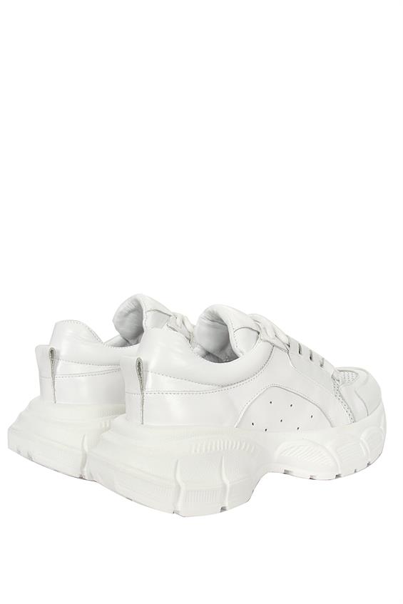 Kadın Spor Ayakkabı - Beyaz Deri