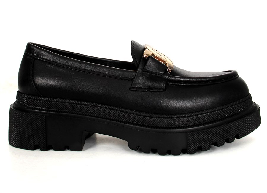 LAMİNAO SİYAH KADIN LOAFER
