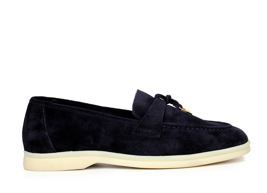 MANSORİ LACİVERT KADIN LOAFER AYAKKABI