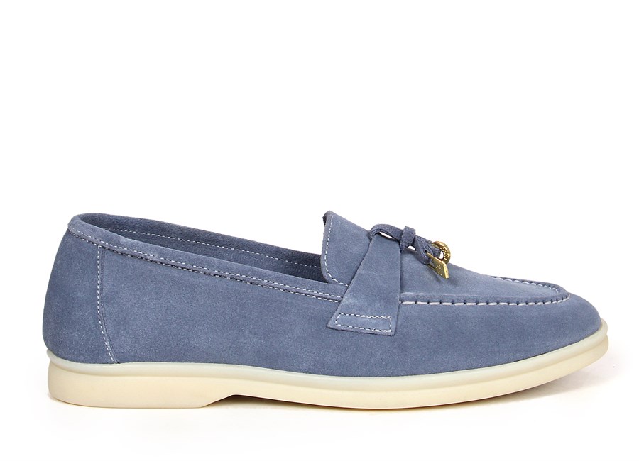 MANSORİ MAVİ KADIN LOAFER AYAKKABI