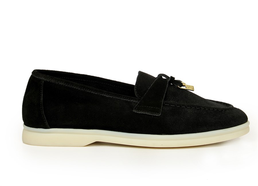 MANSORİ SİYAH KADIN LOAFER AYAKKABI