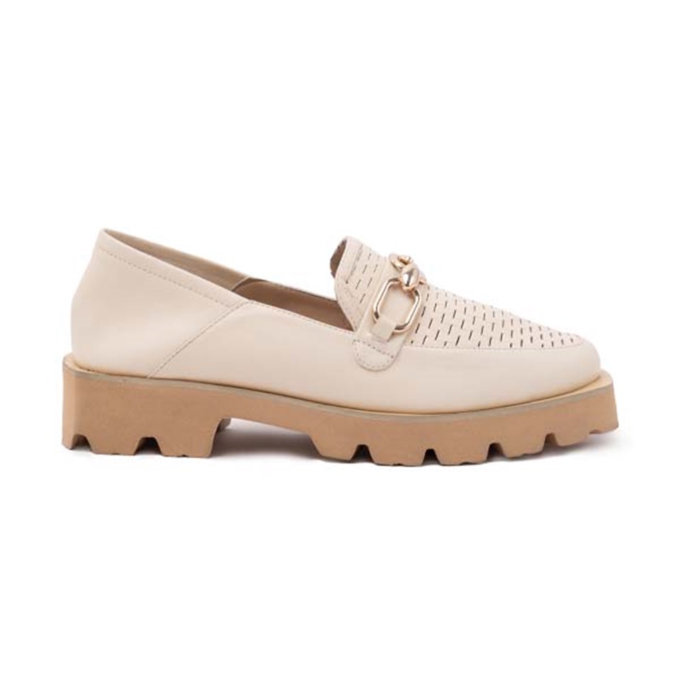 Meridia Beige Woman Loafer