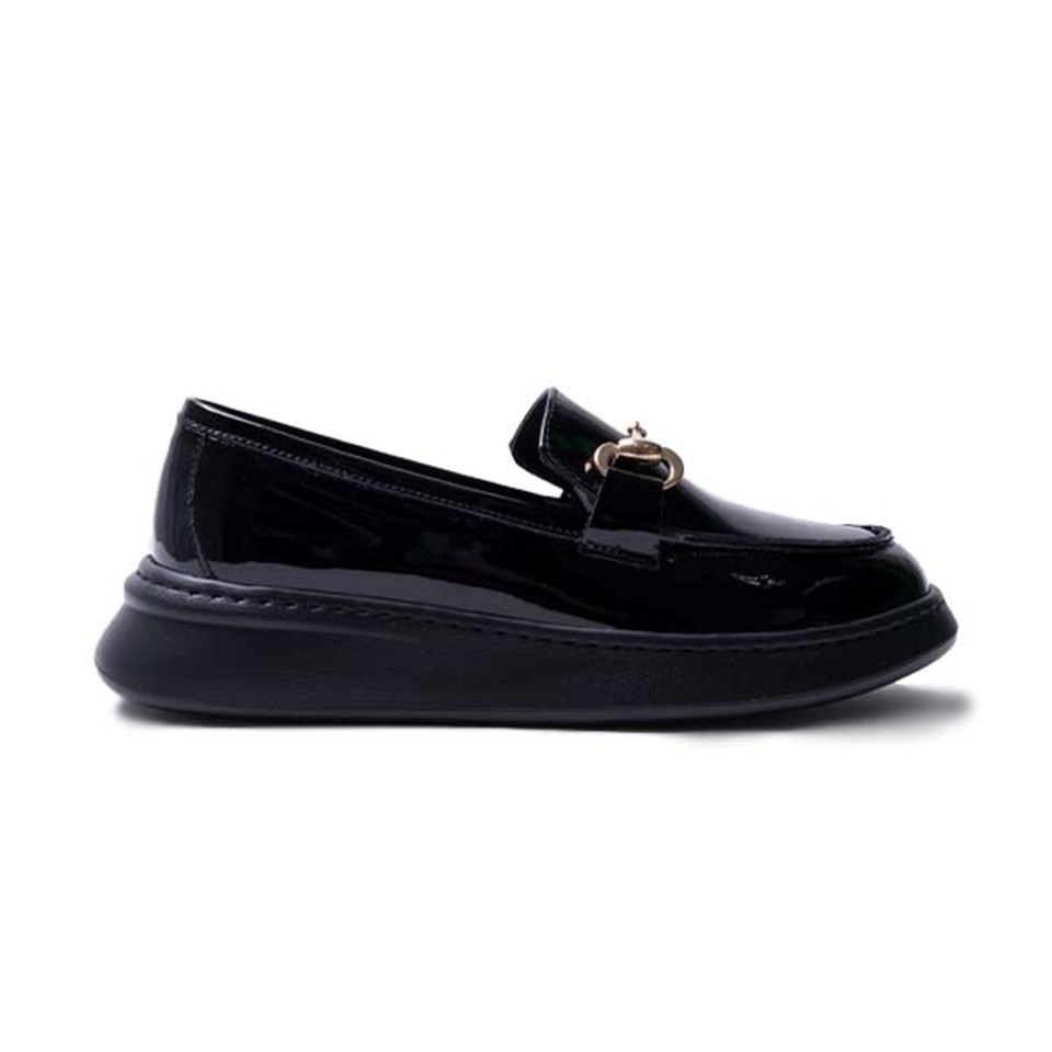 Primera Siyah Rugan Kadın Loafer