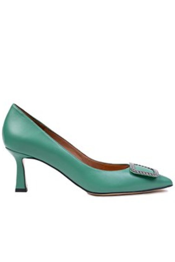 Anna Yeşil Deri Kadın Ayakkabı