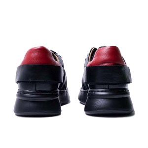 Moddia Siyah Kırmızı Kadın Spor Ayakkabı