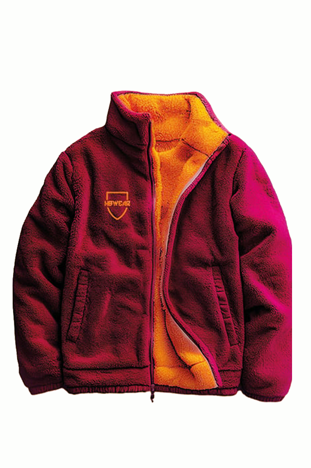 Çift Taraflı Giallo Rosso Peluş