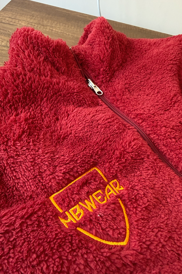 Çift Taraflı Giallo Rosso Peluş