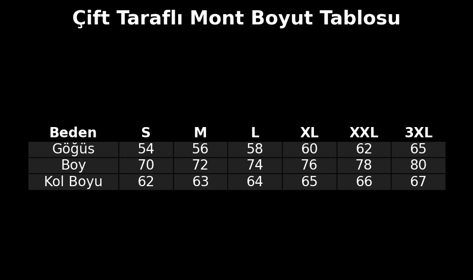 Bordo çift taraflı mont gr