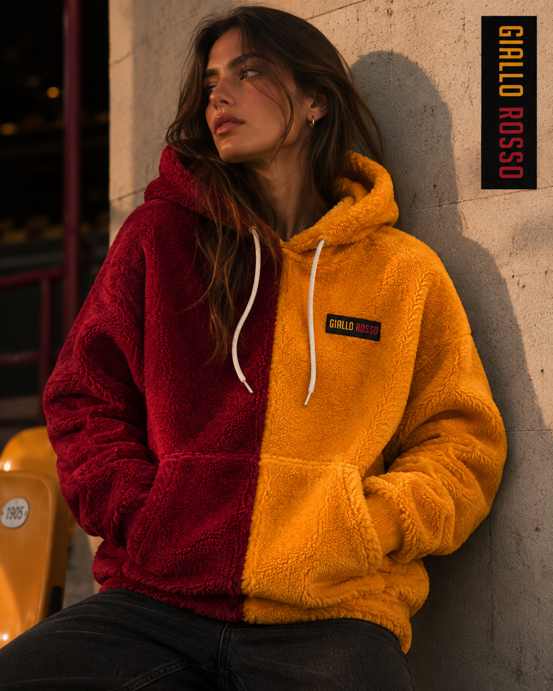 Parçalı Kapşonlu Teddy