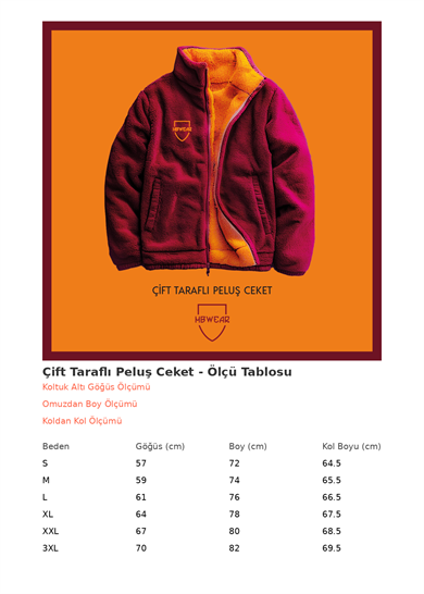 Çift Taraflı Giallo Rosso Peluş