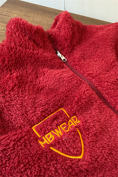 Çift Taraflı Giallo Rosso Peluş